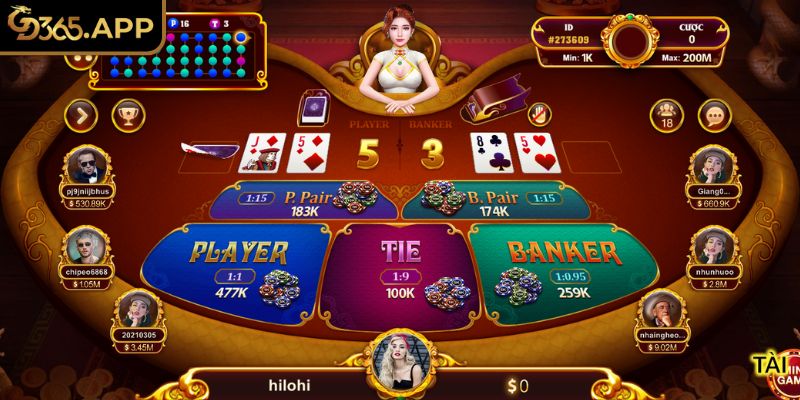 Bật mí mẹo cược Baccarat GD365 luôn thắng