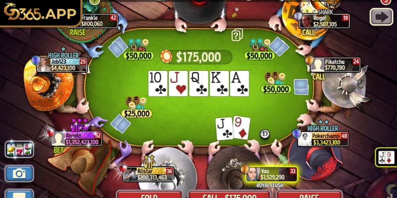 Khái niệm Poker GD365
